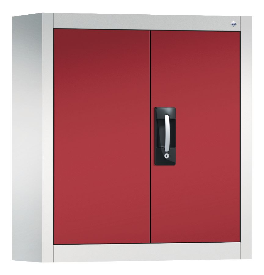 Produktbild C+P Magazinschrank lichtgrau rubinrot 700 x 300 x 830 mm