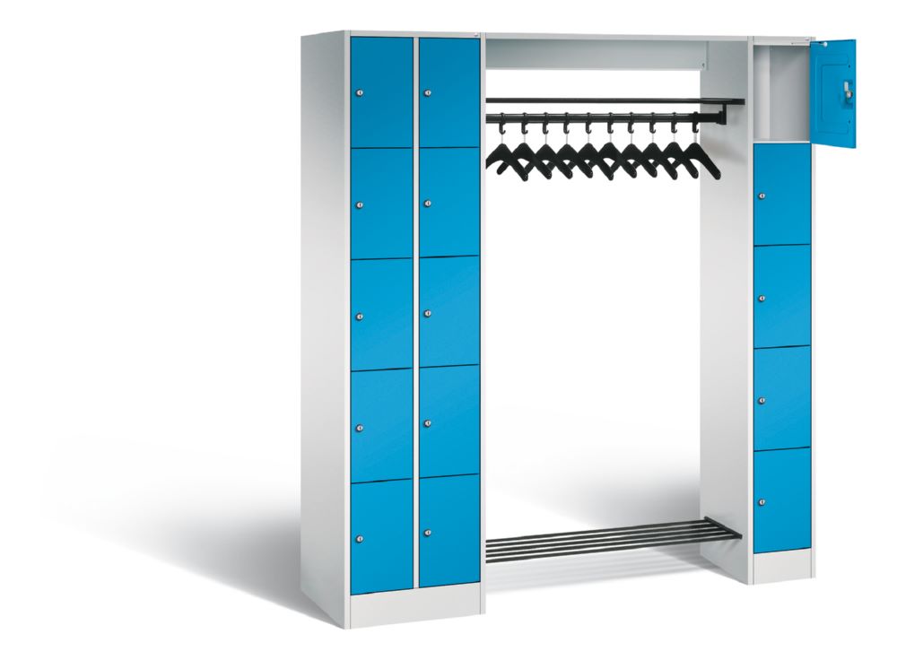 Produktbild C+P Offene Garderobe Serie 8070 1950 x 2100 x 480 mm RAL 7035 0024