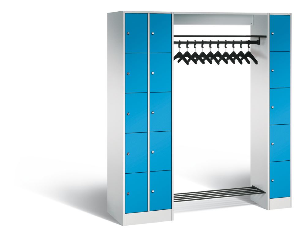 Produktbild C+P Offene Garderobe Serie 8070, 1950x2100x480mm, 7035/0024 bild 2