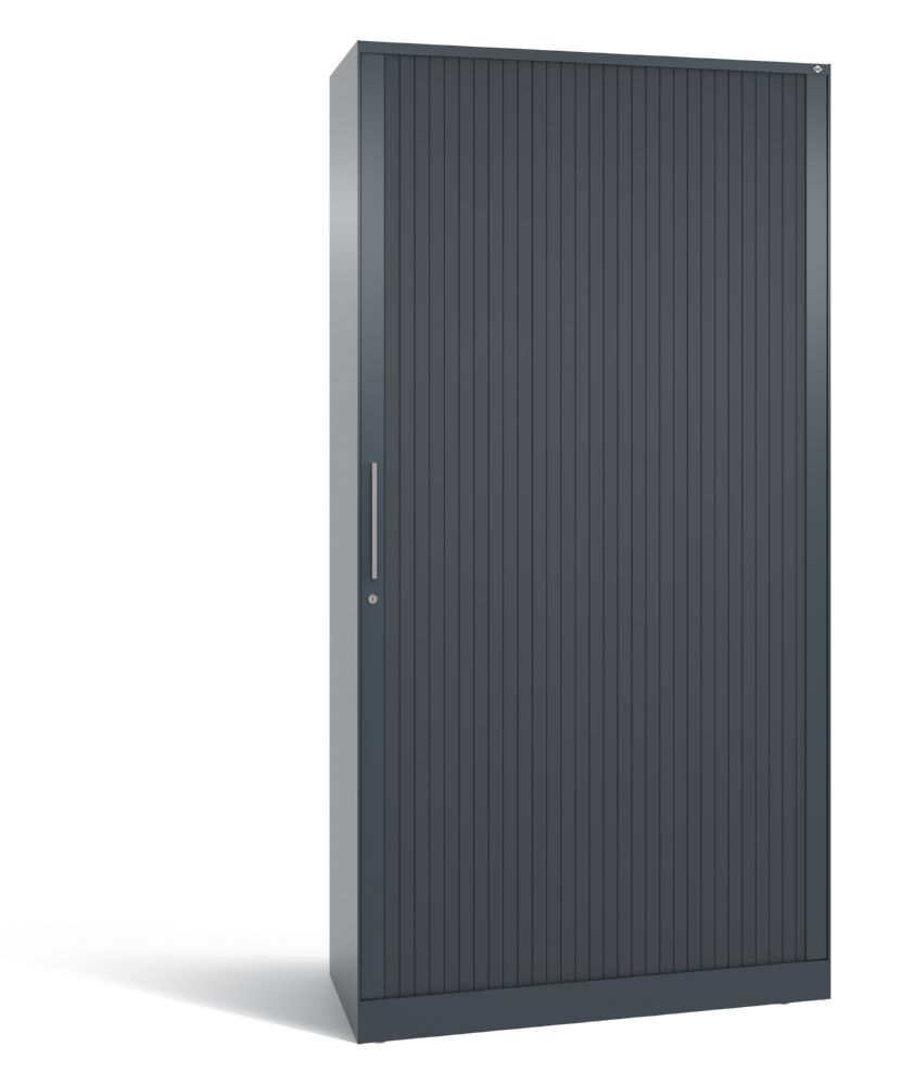 Produktbild C+P Rollladenschrank seitliche Lamellen Asisto dunkelgrau 1000 x 435 x 1980 mm