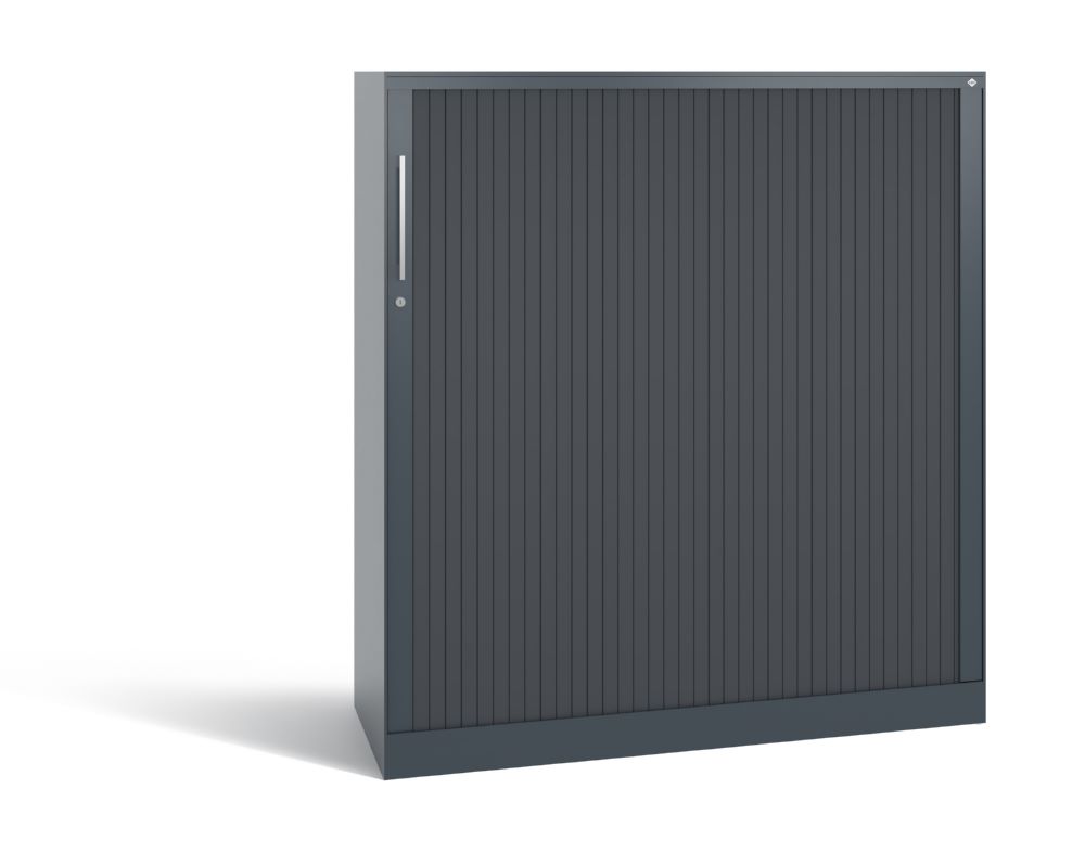 Produktbild C+P Breiter Rollladenschrank Asisto 2 Böden dunkelgrau 1200 x 435 x 1310 mm