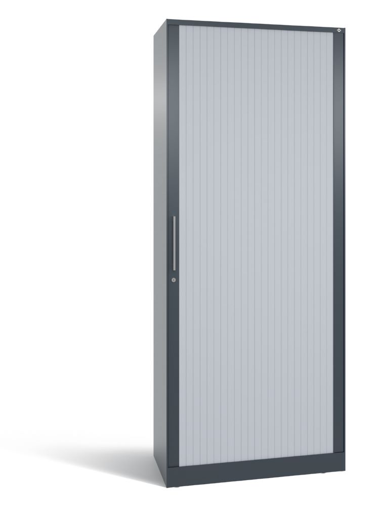 Produktbild C+P Großer Rollladenschrank Asisto Lamellen in weißalu 800 x 435 x 1980 mm