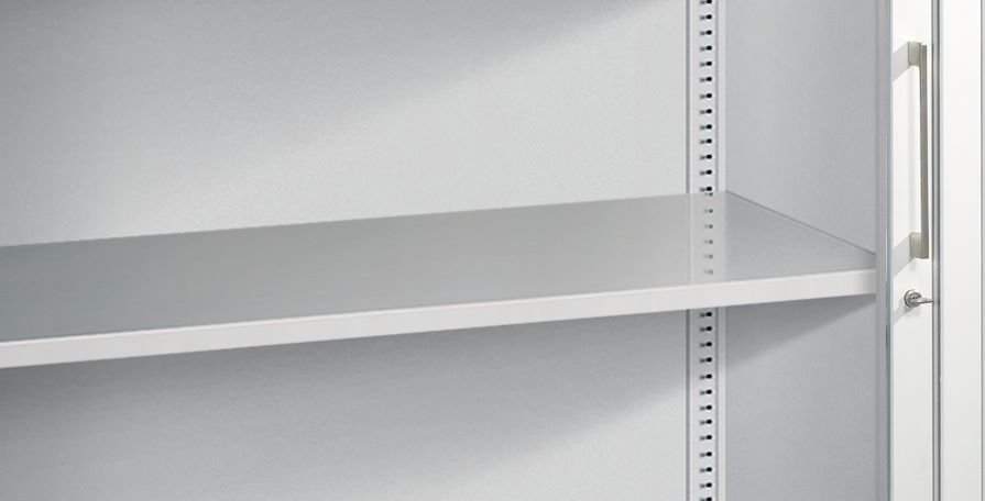 Produktbild C+P Rollladenschrank Asisto mit flexiblen Lamellen in weißalu 1200 x 435 x 1639 mm bild 2