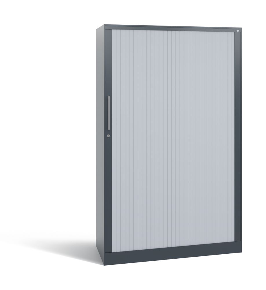 Produktbild C+P Großer Rollladenschrank Asisto bis 70 kg weißalu grau 1000 x 435 x 1639 mm