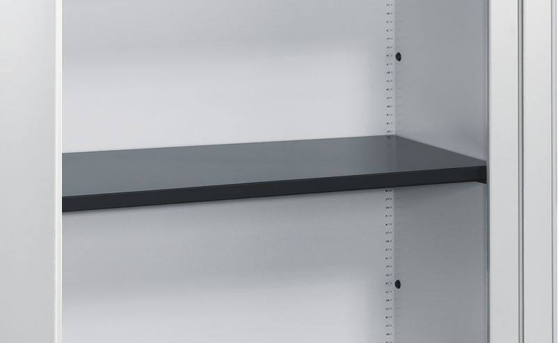 Produktbild C+P Großer Rollladenschrank Asisto 3 Böden anthrazit weißalu 800 x 435 x 1639 mm bild 2