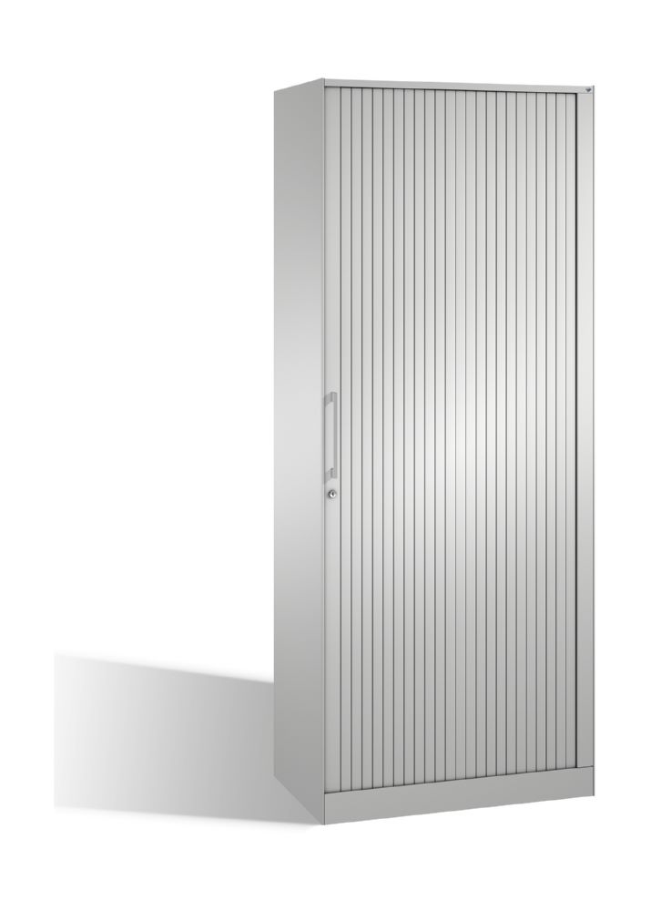 Produktbild C+P Großer Rollladenschrank Asisto mit Stahlböden lichtgrau 800 x 435 x 1980 mm