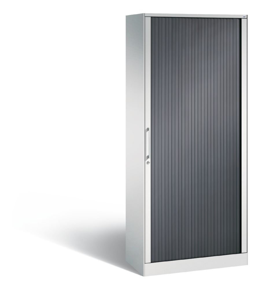 Produktbild C+P Großer Rollladenschrank Asisto Kunstlamellen in schwarzgrau 800 x 435 x 1980 mm