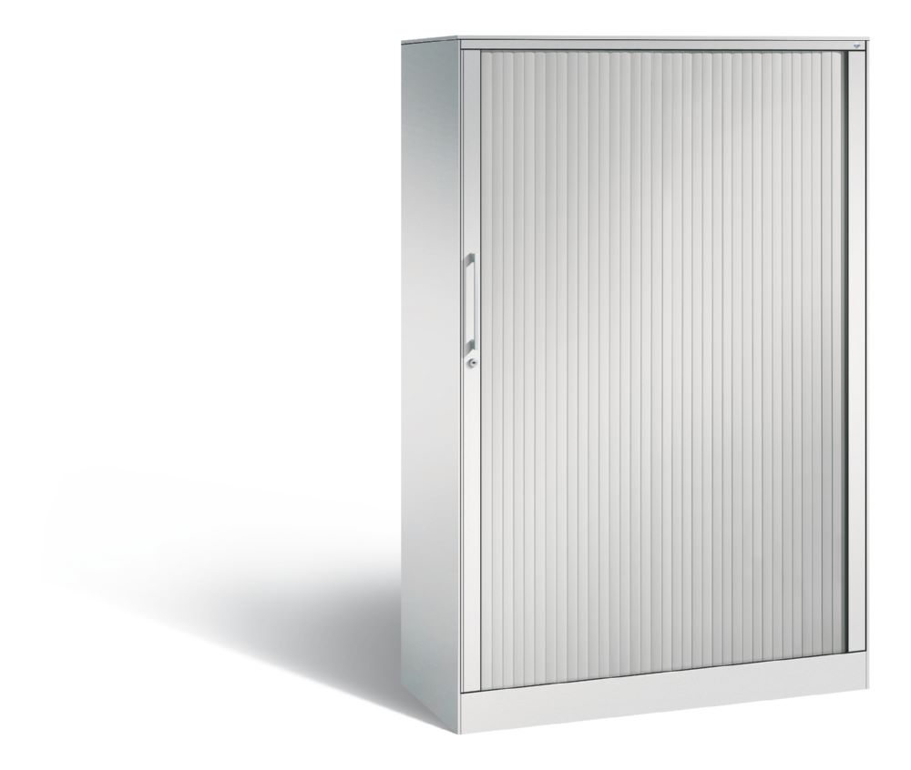 Produktbild C+P Großer Rollladenschrank Asisto Kunstlamellen in hellgrau 1000 x 435 x 1639 mm