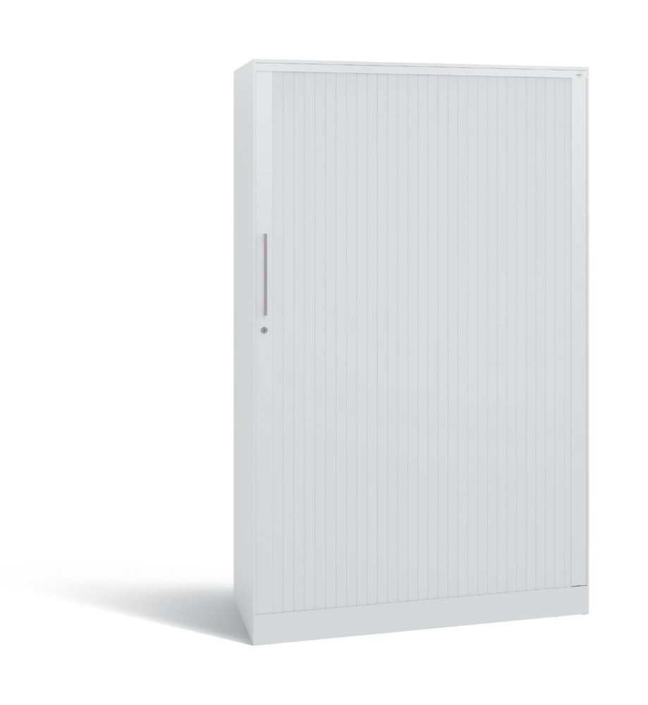 Produktbild C+P Großer Rollladenschrank Asisto Kunstlamellen in hellgrau 1000 x 435 x 1639 mm bild 3