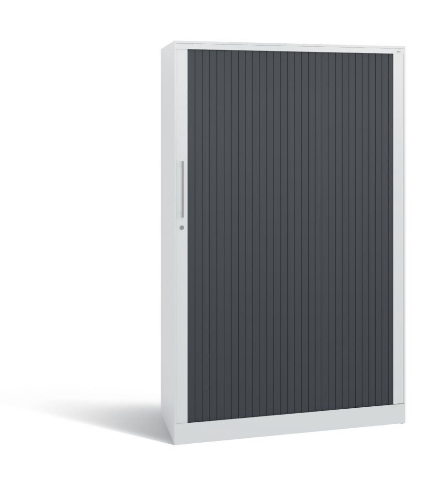 Produktbild C+P Großer Rollladenschrank Asisto Lamellen in schwarzgrau 1000 x 435 x 1639 mm bild 3