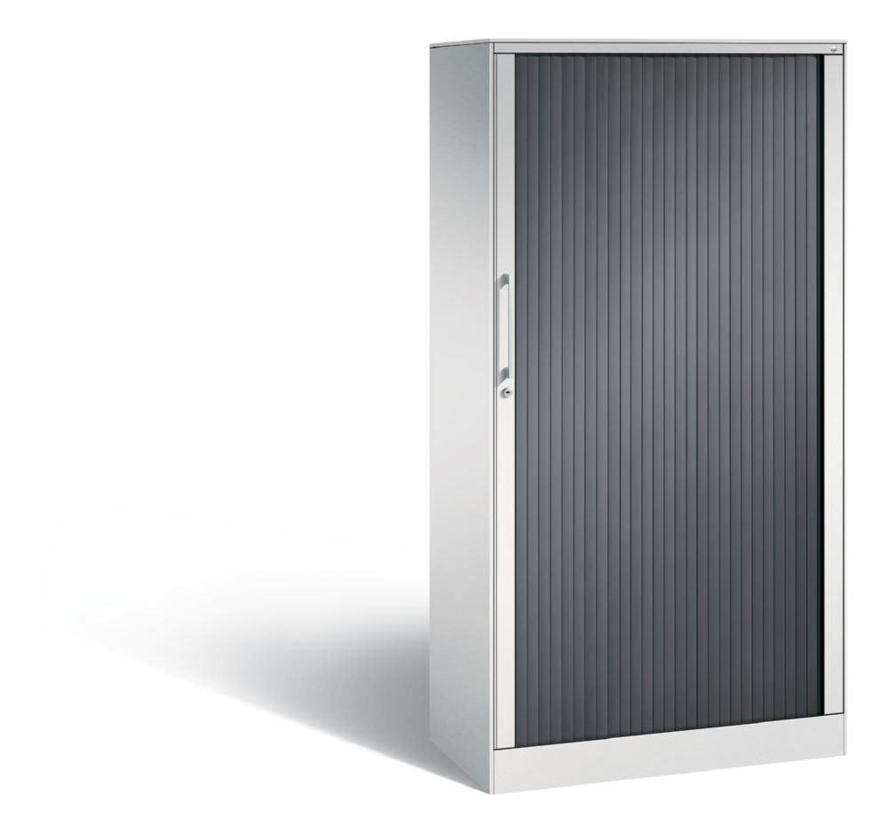 Produktbild C+P Großer Rollladenschrank Asisto 3 Böden lichtgrau 800 x 435 x 1639 mm