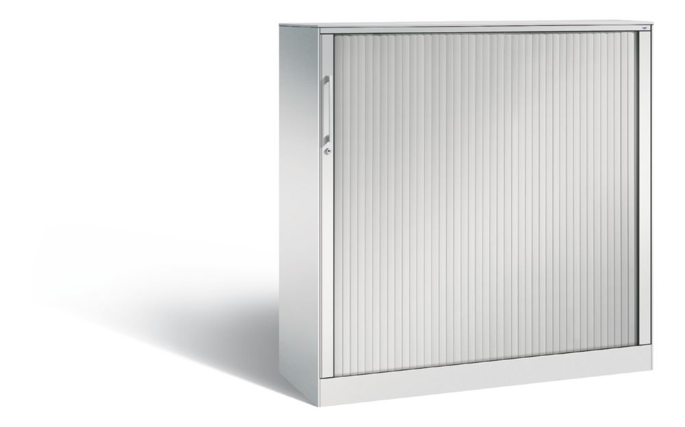 Produktbild C+P Breiter Rollladenschrank Asisto 2 Böden lichtgrau 1200 x 435 x 1310 mm