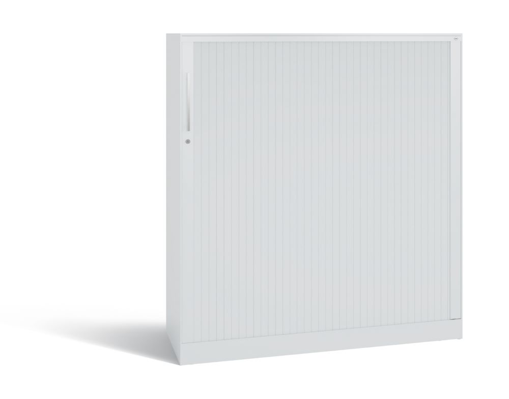 Produktbild C+P Breiter Rollladenschrank Asisto 2 Böden lichtgrau 1200 x 435 x 1310 mm bild 3