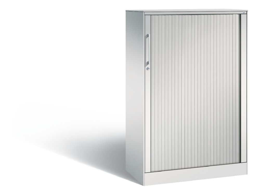 Produktbild C+P Rollladenschrank aus Stahl Asisto 2 Innenfächer lichtgrau 800 x 435 x 1310 mm