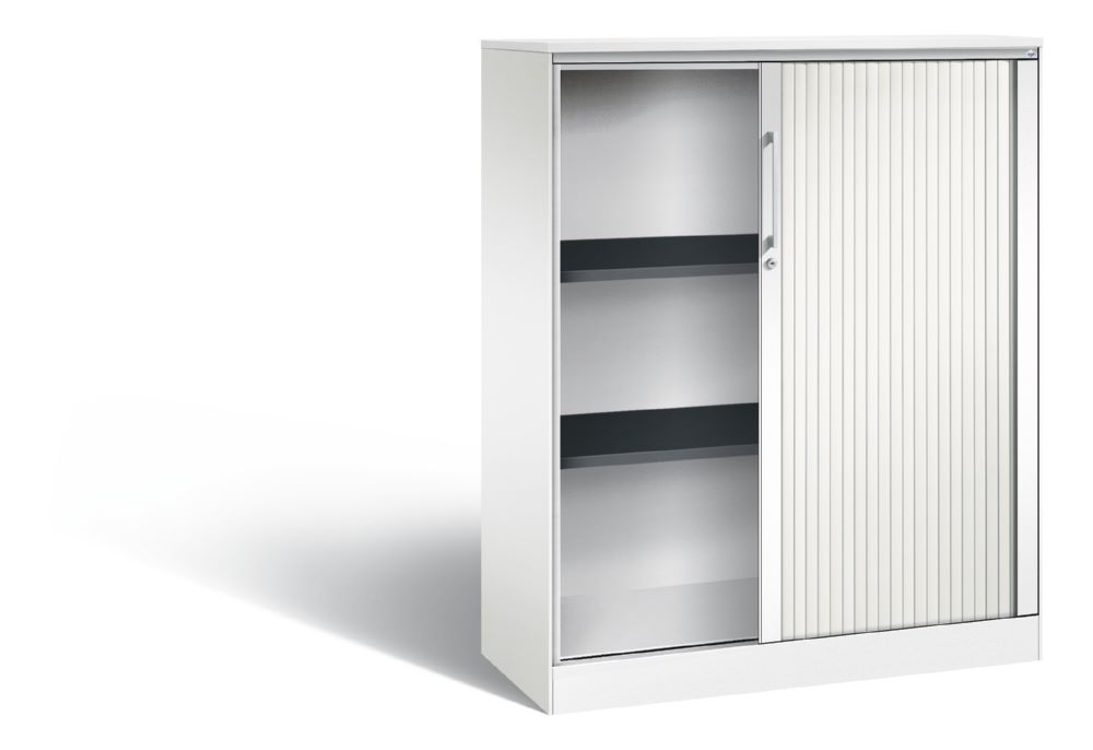 Produktbild C+P Rollladenschrank Asisto 2 Böden verkehrsweiß 1000 x 435 x 1310 mm bild 2