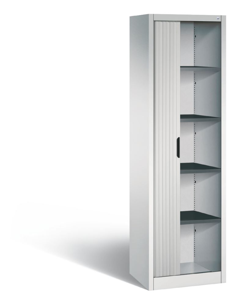 Produktbild C+P Rollladenschrank Omnispace 4 Fachböden lichtgrau 600 x 420 x 1980 mm bild 2