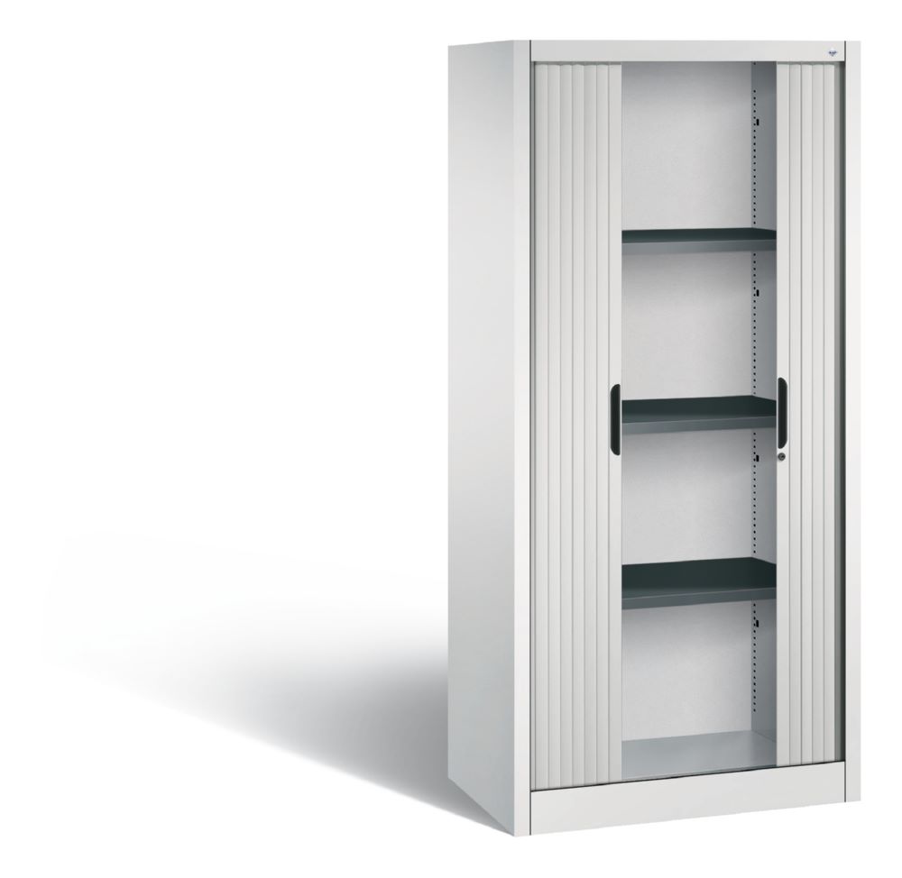 Produktbild C+P Rollladenschrank Omnispace als Sideboard lichtgrau 800 x 420 x 1660 mm bild 2