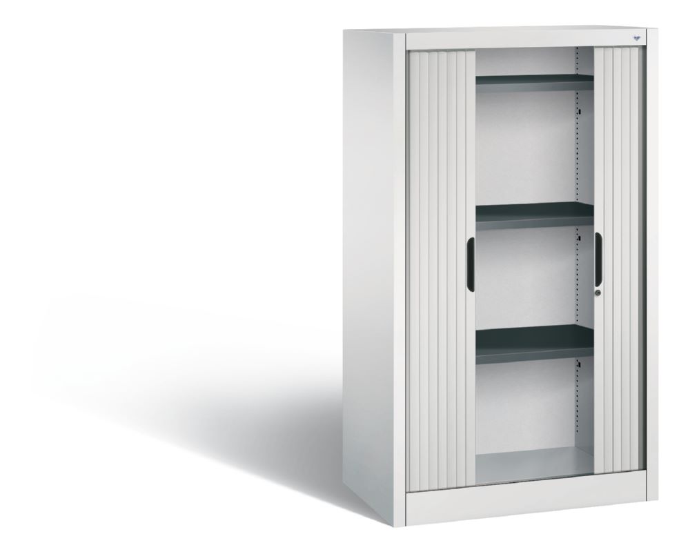 Produktbild C+P Rollladenschrank Omnispace Aluminiumschlossleiste lichtgrau 800 x 420 x 1345 mm bild 2