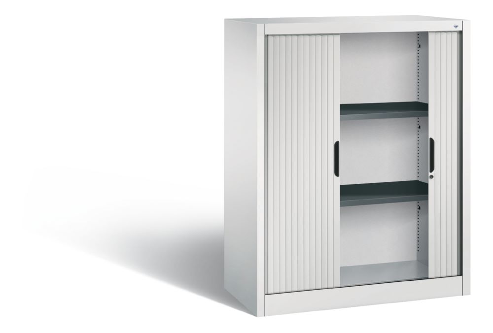 Produktbild C+P Rollladenschrank Omnispace Kunststofflamellen lichtgrau 1000 x 420 x 1230 mm bild 2
