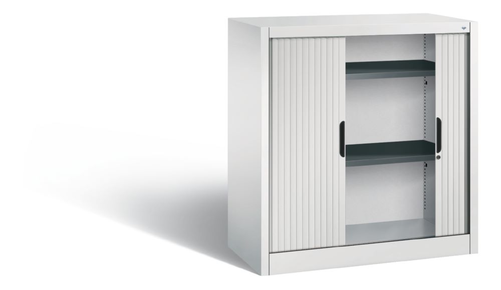Produktbild C+P Rollladenschrank Omnispace Drehzylinderschloss lichtgrau 1000 x 420 x 1030 mm bild 2