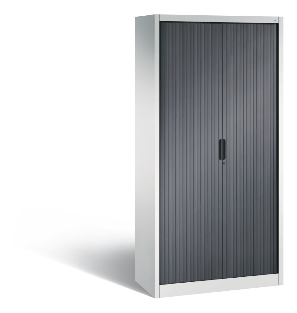 Produktbild C+P Rollladenschrank Omnispace Kunststofflamellen schwarzgrau 1000 x 420 x 1980 mm