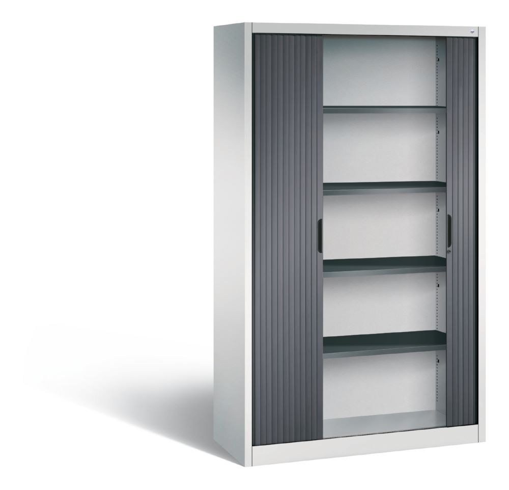 Produktbild C+P Rollladenschrank Omnispace bis 50 kg schwarzgrau 1200 x 420 x 1980 mm bild 2