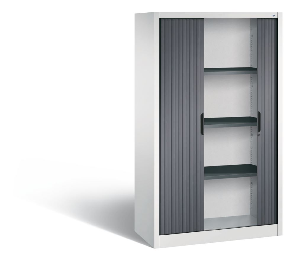 Produktbild C+P Rollladenschrank Omnispace 3 Fächer schwarzgrau 1000 x 420 x 1660 mm bild 2