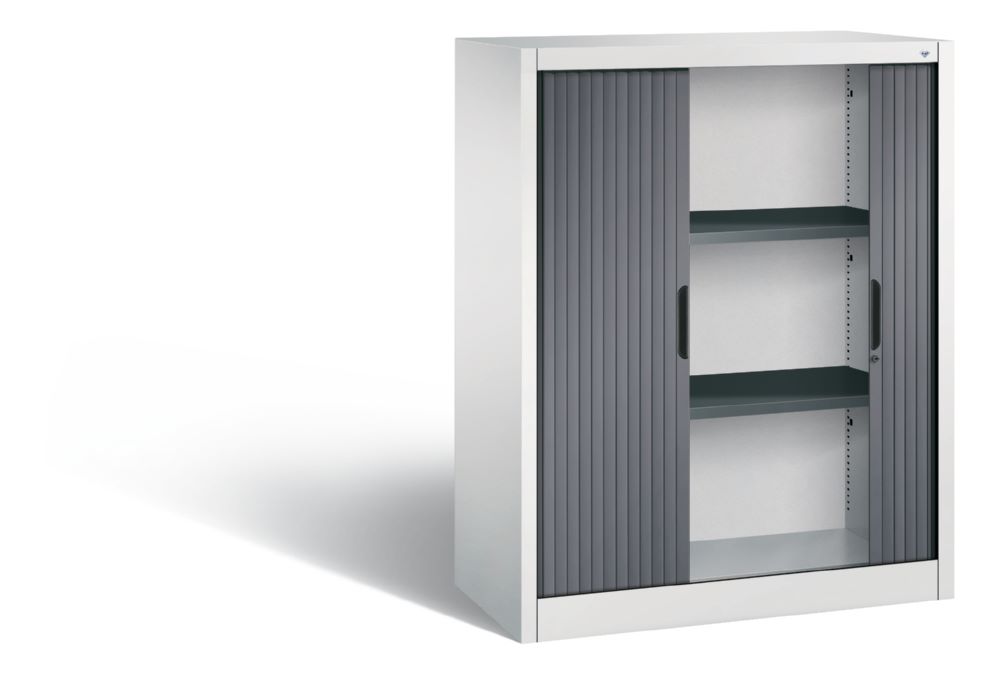 Produktbild C+P Rollladenschrank Omnispace als Sideboard schwarzgrau 1000 x 420 x 1230 mm bild 2