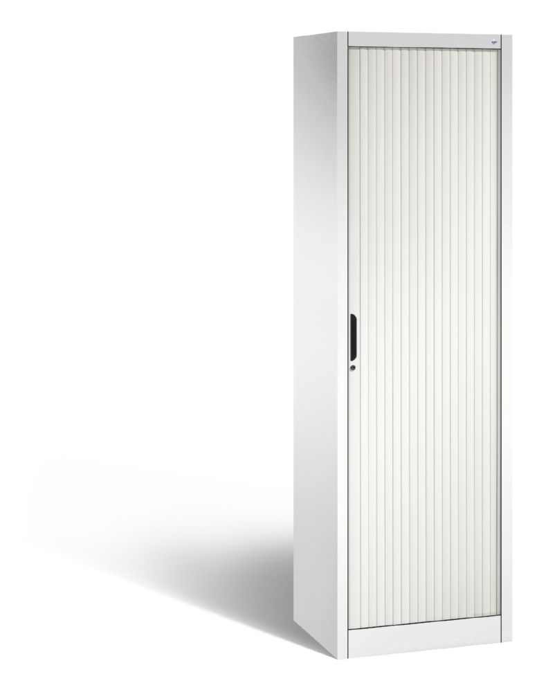 Produktbild C+P Rollladenschrank Omnispace mit Aluminiumschlossleiste weiß 600 x 420 x 1980 mm