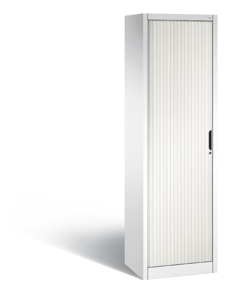 Produktbild C+P Rollladenschrank Omnispace mit Aluminiumschloss weiß 600 x 420 x 1980 mm
