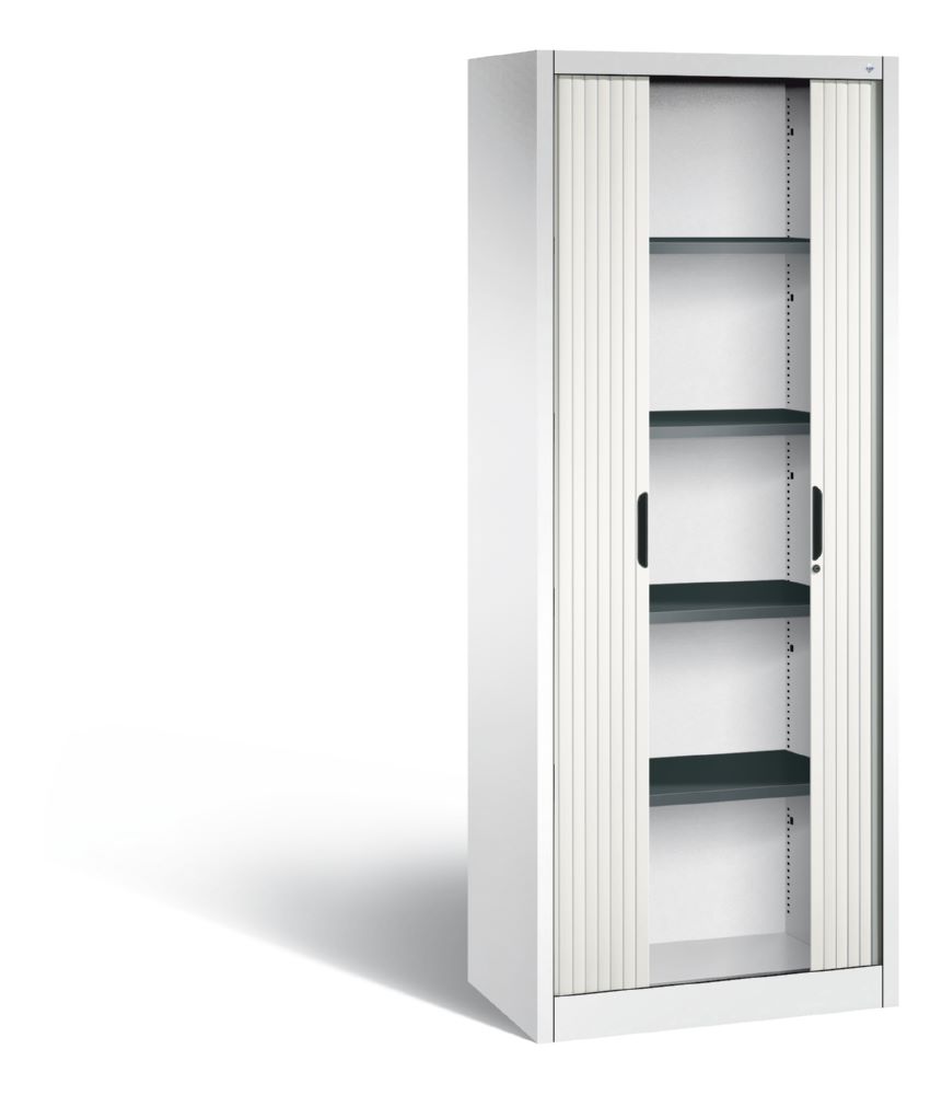 Produktbild C+P Rollladenschrank Omnispace 50 kg Last weiß 800 x 420 x 1980 mm bild 2