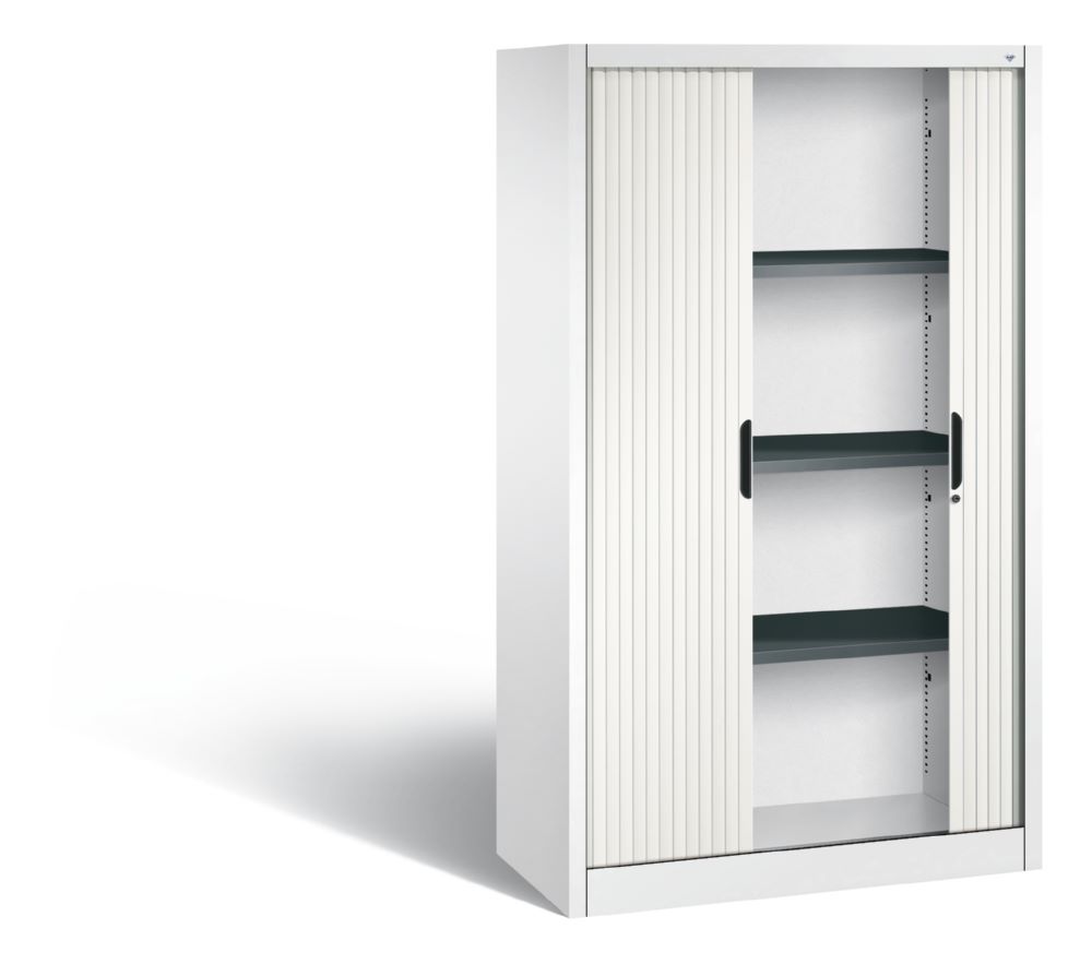 Produktbild C+P Rollladenschrank Omnispace mit Kunststofflamellen weiß 1000 x 420 x 1660 mm bild 2