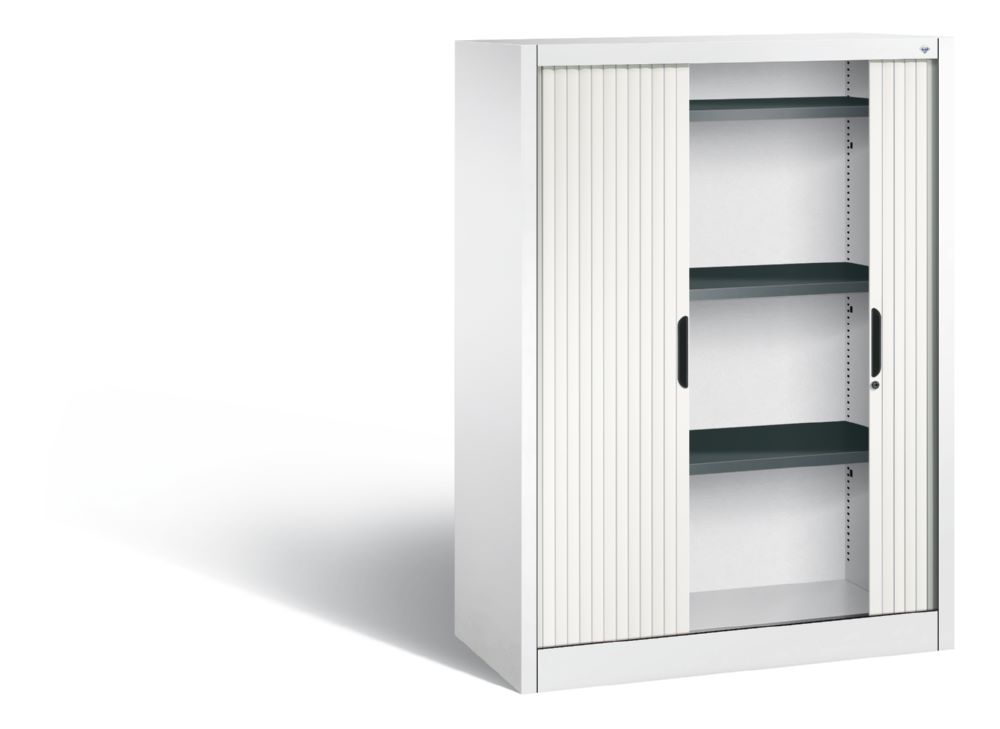 Produktbild C+P Rollladenschrank Omnispace mit 3 Stahlböden weiß 1000 x 420 x 1345 mm bild 2