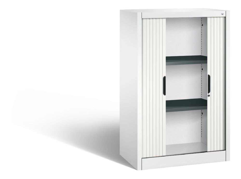 Produktbild C+P Rollladenschrank Omnispace 2 Fachböden weiß 800 x 420 x 1230 mm bild 2