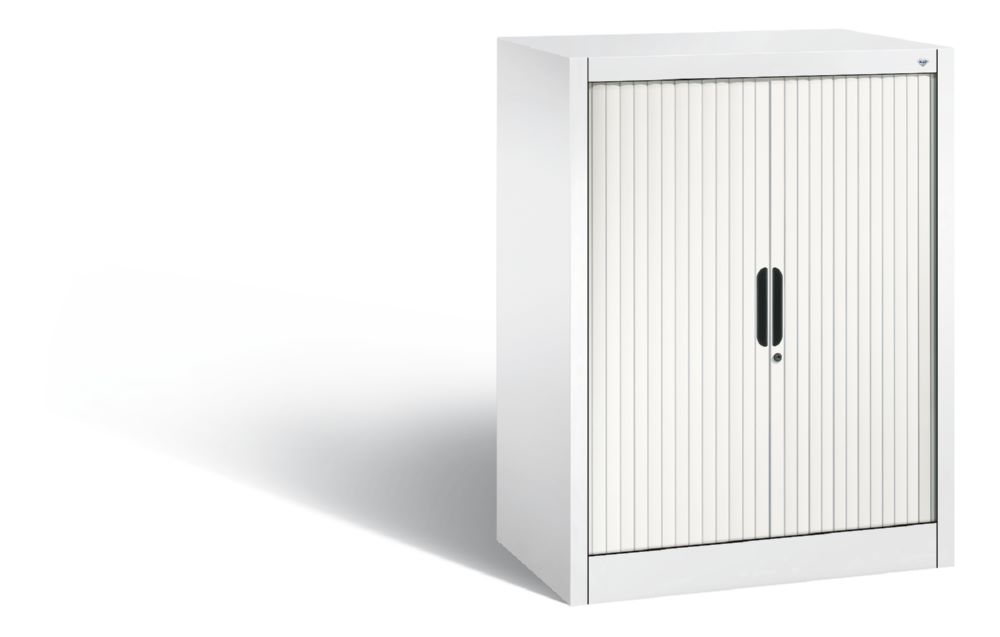 Produktbild C+P Rollladenschrank Omnispace mit Drehzylinderschloss weiß 800 x 420 x 1030 mm