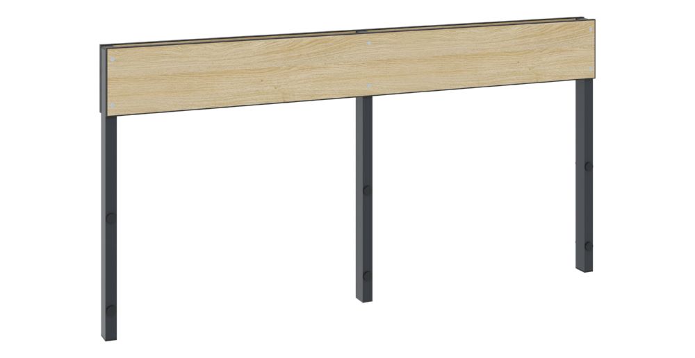 Produktbild C+P Rückenlehne für Umkleidebank im Feuchtraum Eiche 1500 x 796 mm