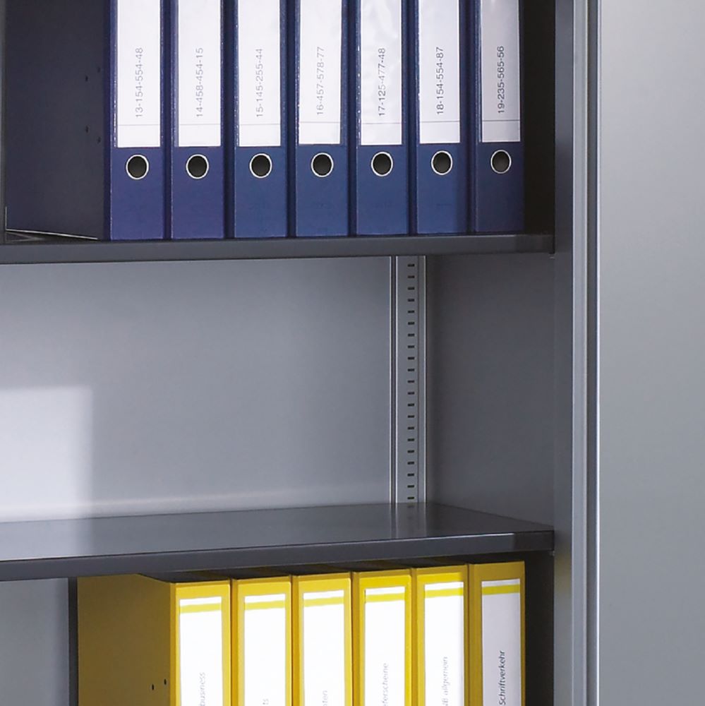 Produktbild C+P Schiebetürenschrank Asisto 1980 x 1200 x 435 mm anthrazit lichtgrau bild 3