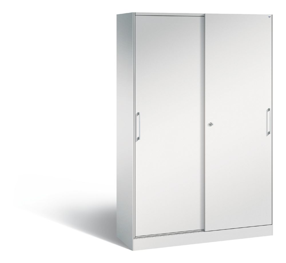 Produktbild C+P Schiebetürenschrank Asisto 1980 x 1200 x 435 mm in lichtgrau