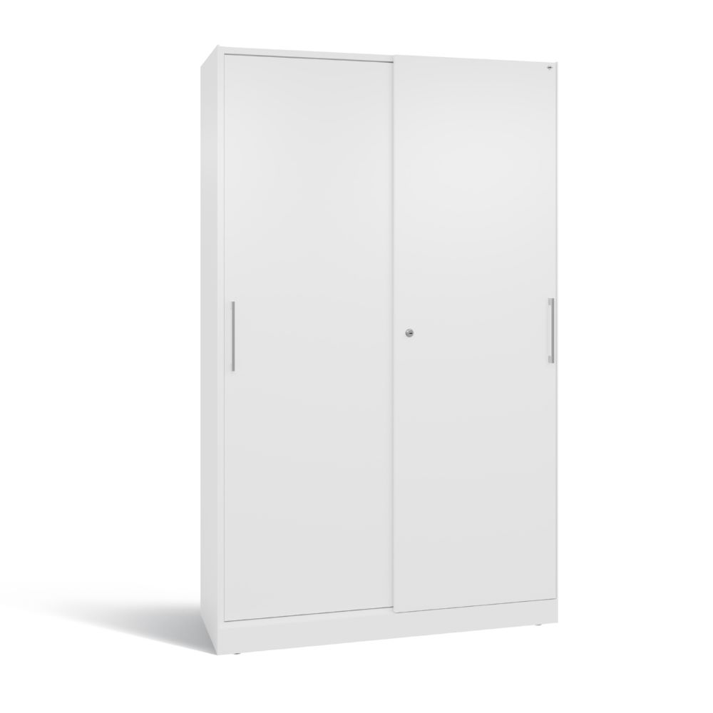 Produktbild C+P Schiebetürenschrank Asisto 1980 x 1200 x 435 mm in weiß