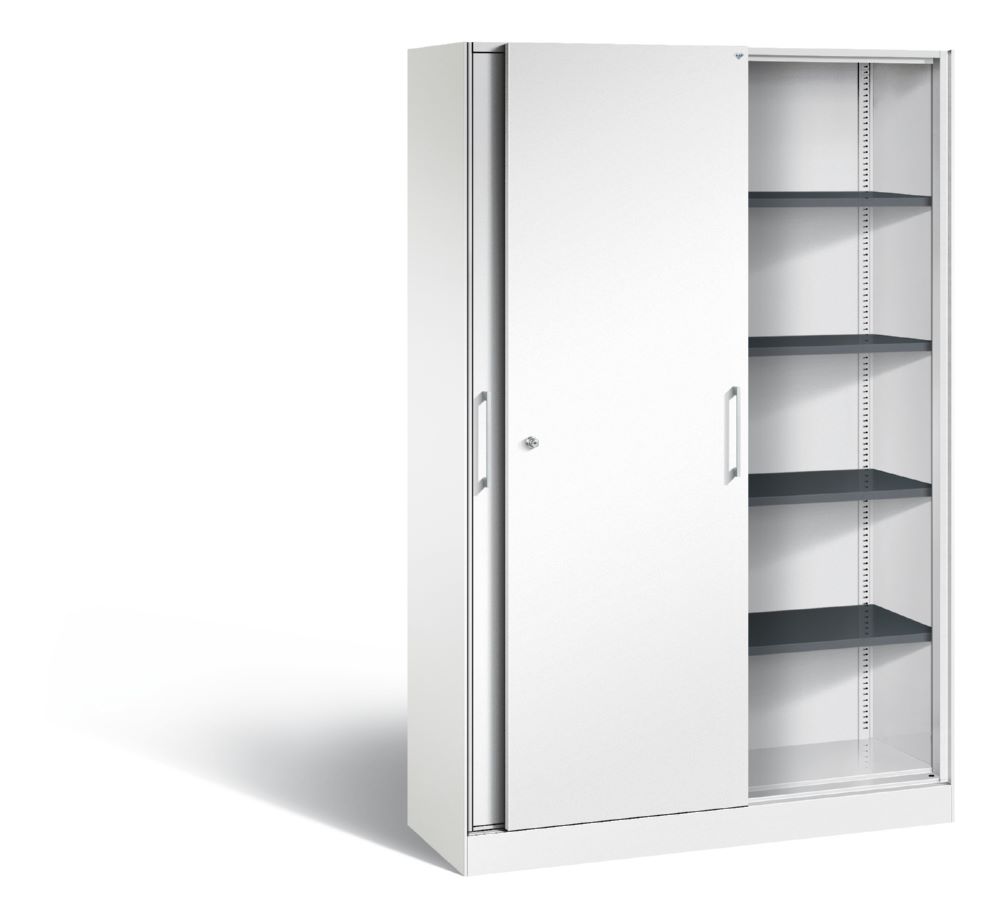 Produktbild C+P Schiebetürenschrank Asisto 1980 x 1200 x 435 mm in weiß bild 2