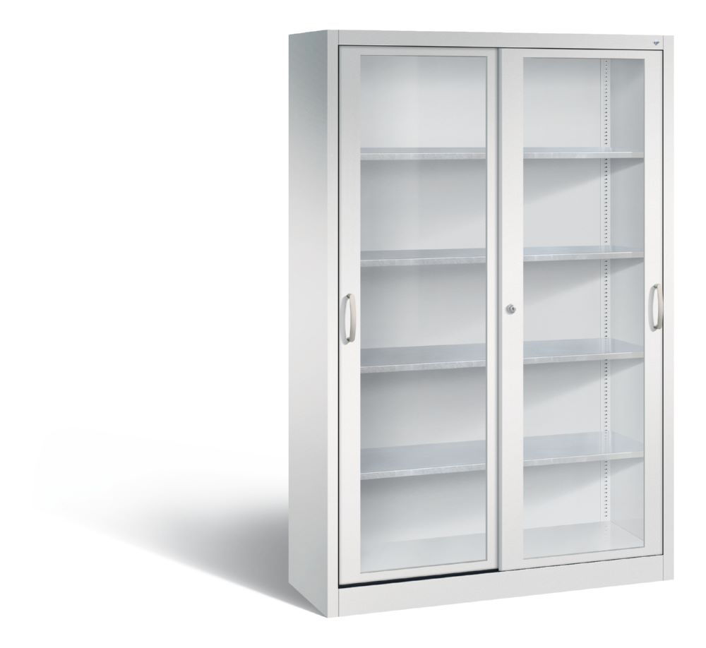 Produktbild C+P Werkzeug Schiebetürenschrank Acurado 2000 1950 x 1200 x 400 mm lichtgrau