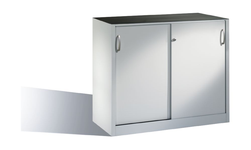 Produktbild C+P Schiebetürenschrank Acurado 2000 abschließbar lichtgrau 1200 x 500 x 1000 mm