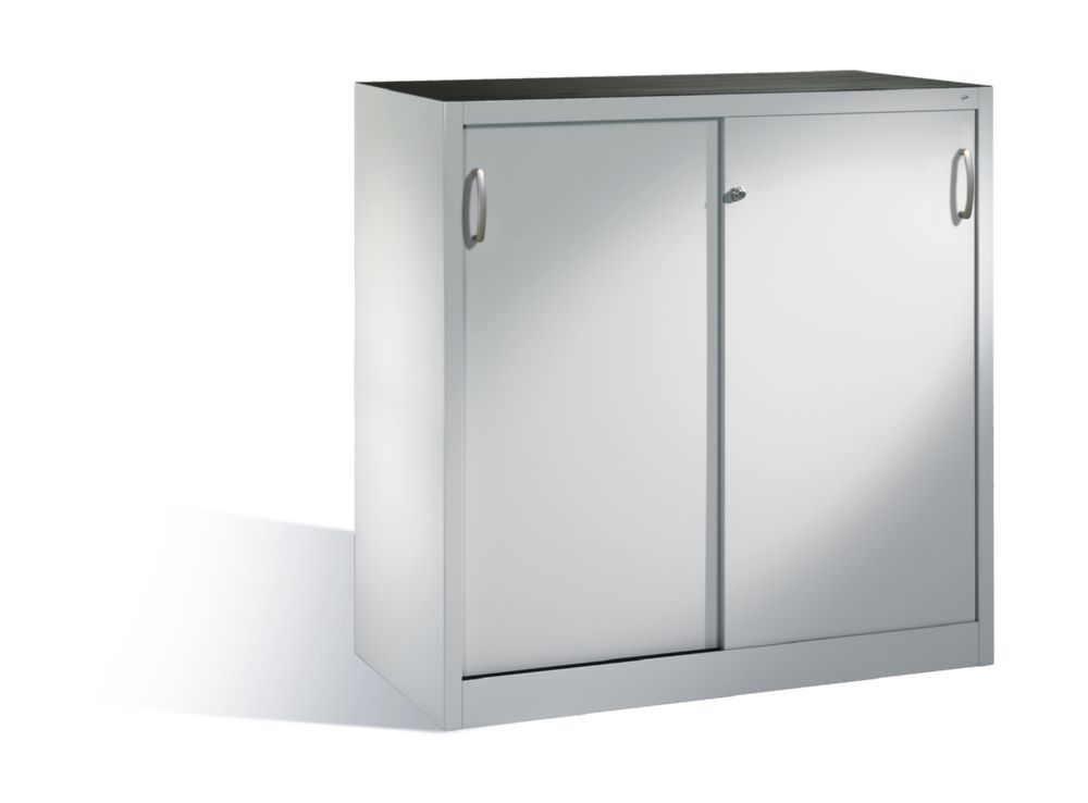 Produktbild C+P Schiebetürenschrank Acurado 2000 2 Fachböden lichtgrau 1200 x 500 x 1200 mm