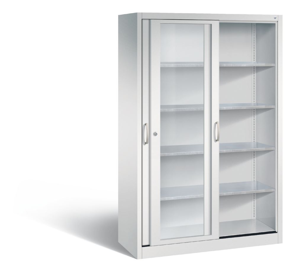 Produktbild C+P Werkzeug Schiebetürenschrank Acurado 2000 Höhe 1950 mm in lichtgrau bild 2