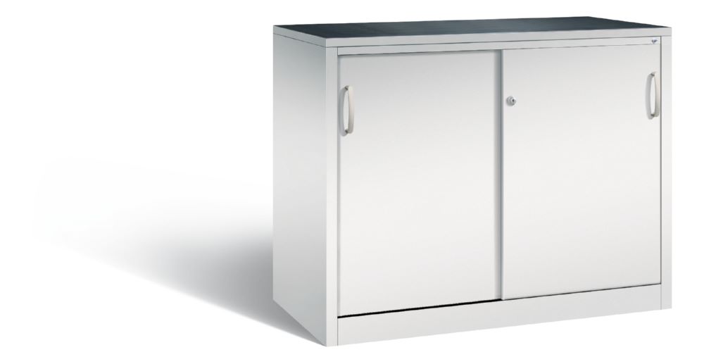 Produktbild C+P Schiebetürenschrank Acurado 2000 mit Acrylglaseinsatz lichtgrau B 1200 mm