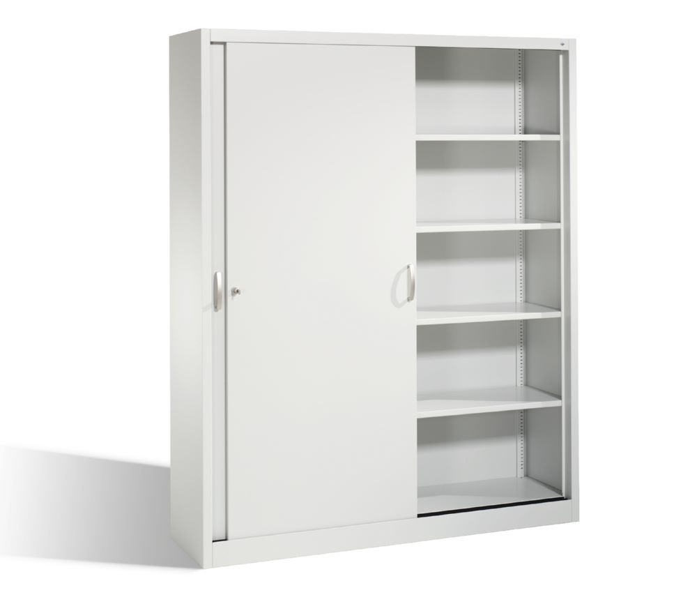 Produktbild C+P Schiebetürenschrank Acurado 2000 1950 x 1600 x 400 mm lichtgrau bild 2