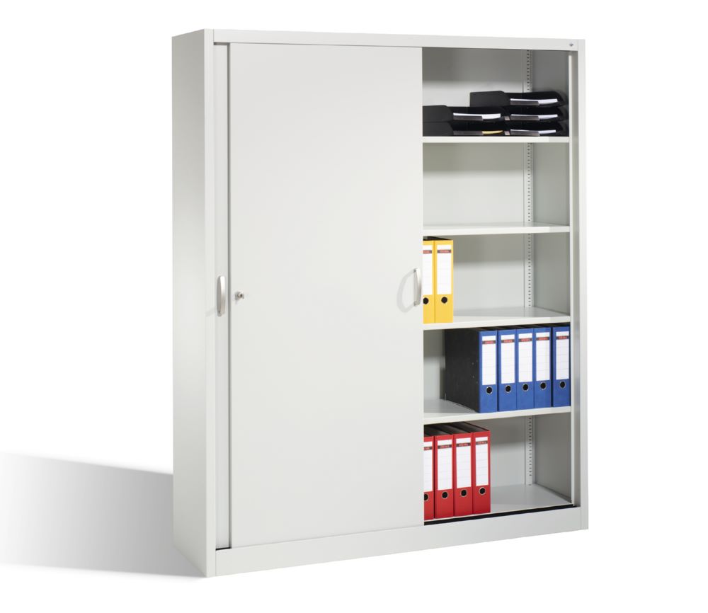 Produktbild C+P Schiebetürenschrank Acurado 2000 1950 x 1600 x 400 mm lichtgrau bild 3