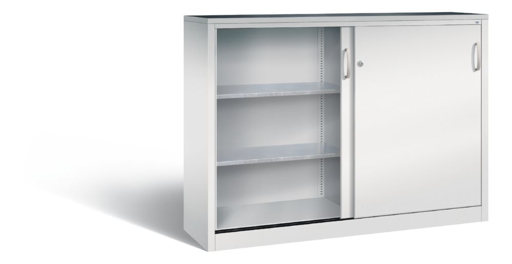 Produktbild C+P Schiebetürenschrank Acurado 2000 mit Sichttüren lichtgrau 1600 x 400 x 1200 mm bild 2