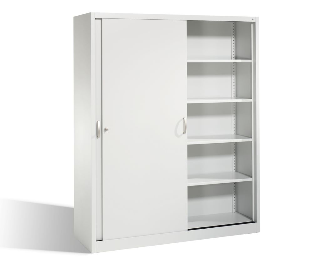 Produktbild C+P Schiebetürenschrank Acurado 2000 1950 x 1600 x 500 mm im lichtgrau bild 2