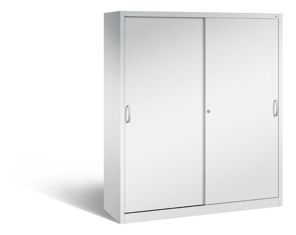 Produktbild C+P Schiebetürenschrank Acurado 2000 1950 x 1600 x 500 mm lichtgrau bild 1
